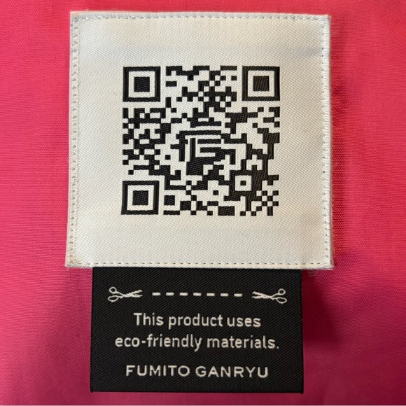 NWT Fumito Ganryu Colour Block Windbreaker Shirt Men's Size 1 Pink Blue Purple - Picture 6 of 12